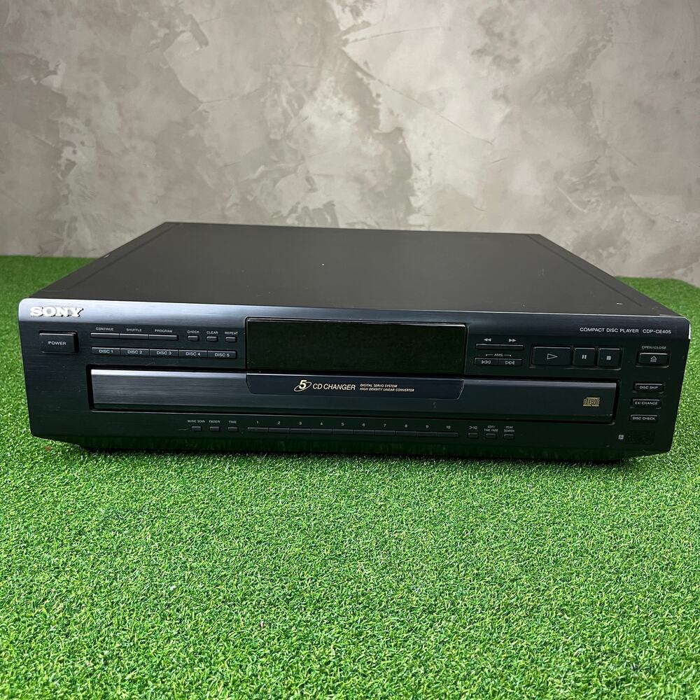 Sony CDP-CE405 5 Disc CD Changer Carousel Player Home Stereo Tested Working